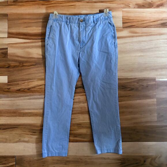 Vineyard Vines Mens Pants Sz 32x30 Blue Slim Fit Breaker Faded Preppy - Picture 1 of 7